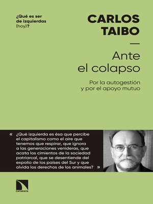 cover image of Ante el colapso